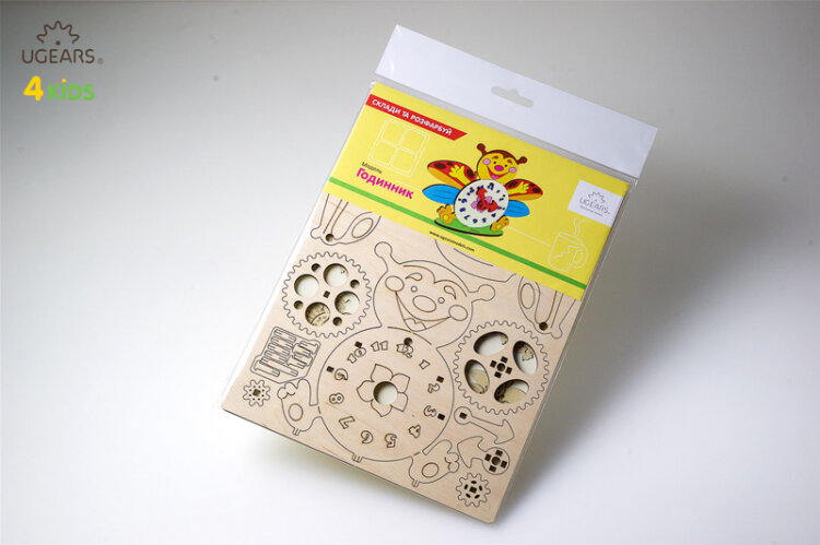 Ugears Klocka - 4Kids - 3