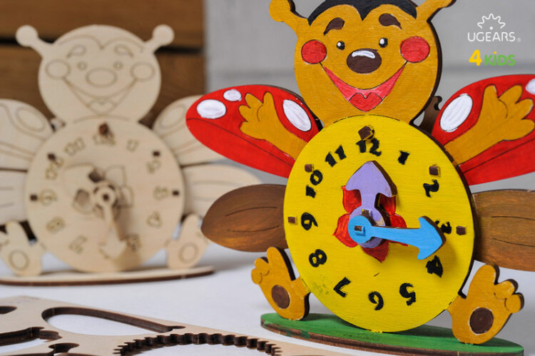 Ugears Klocka - 4Kids - 6