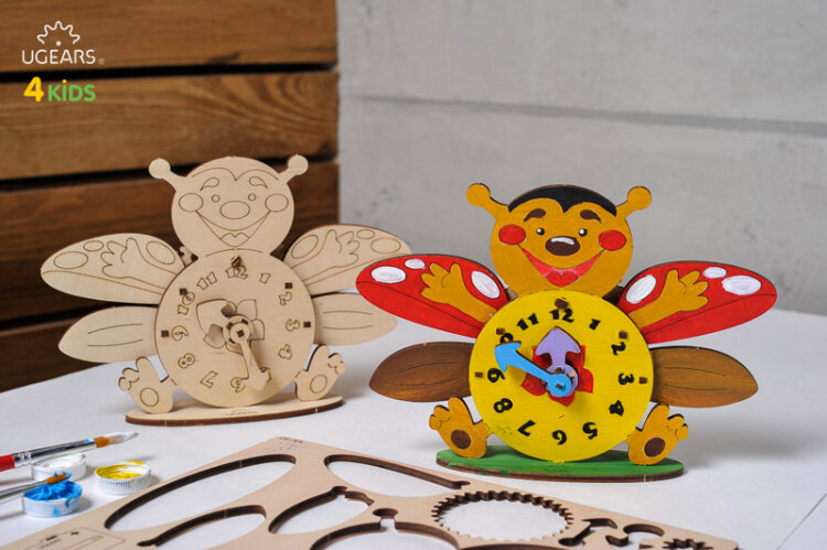 Ugears Klocka - 4Kids - 2