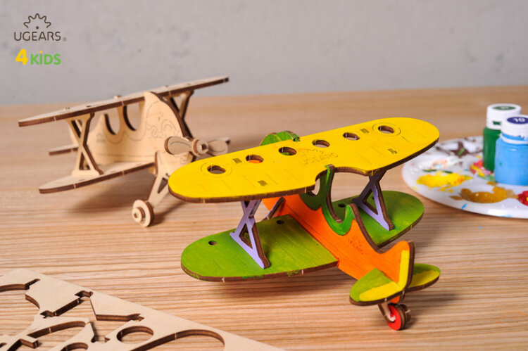 Ugears Flygplan Dubbeldäckare - 4Kids - 5