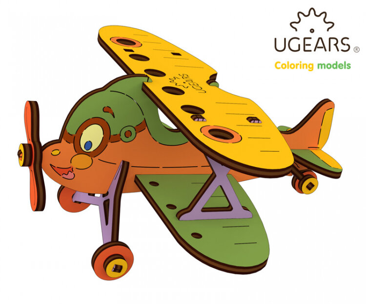 Ugears Flygplan Dubbeldäckare - 4Kids
