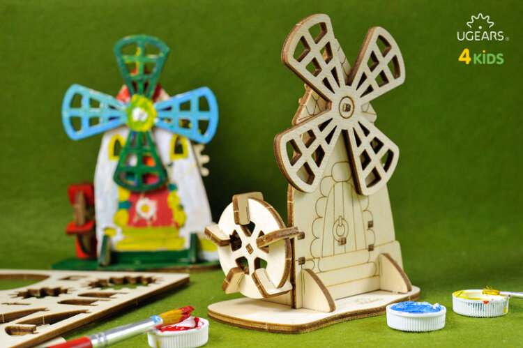 Ugears Väderkvarn - 4Kids - 7