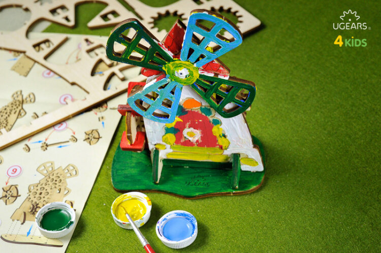 Ugears Väderkvarn - 4Kids - 8