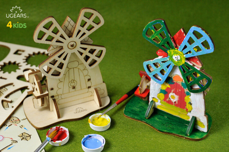 Ugears Väderkvarn - 4Kids - 5