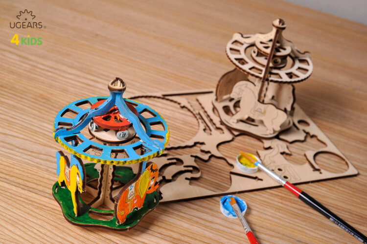 Ugears Karusell - 4Kids - 5