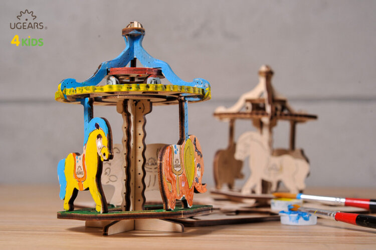 Ugears Karusell - 4Kids - 8