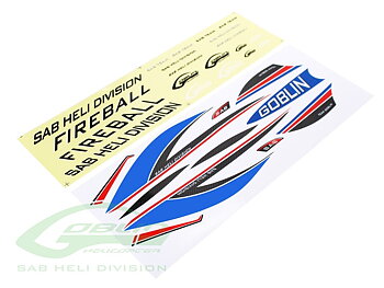 Sticker Fireball Blue