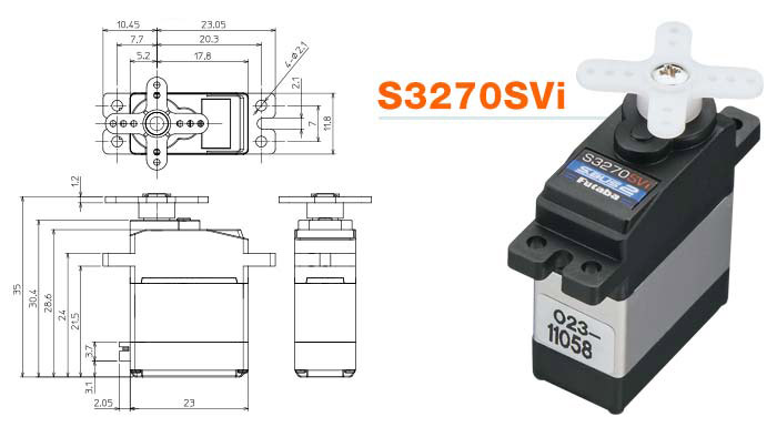 S3270SVi Micro-Servo 3kg 0.11s HV - 2