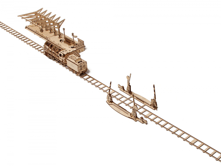 Ugears 70014 Set of Rails with Crossings - 7