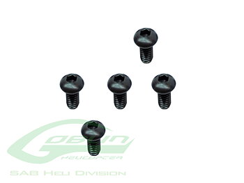 DIN 12.9 Button Head Cap M2x5 (5pcs) - Goblin 500 [HC005-S]
