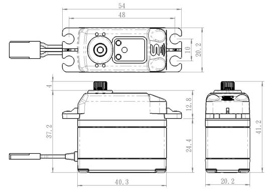 Savöx SC-1267SG Servo 21Kg 0,095s HV Coreless Black Edition - 3