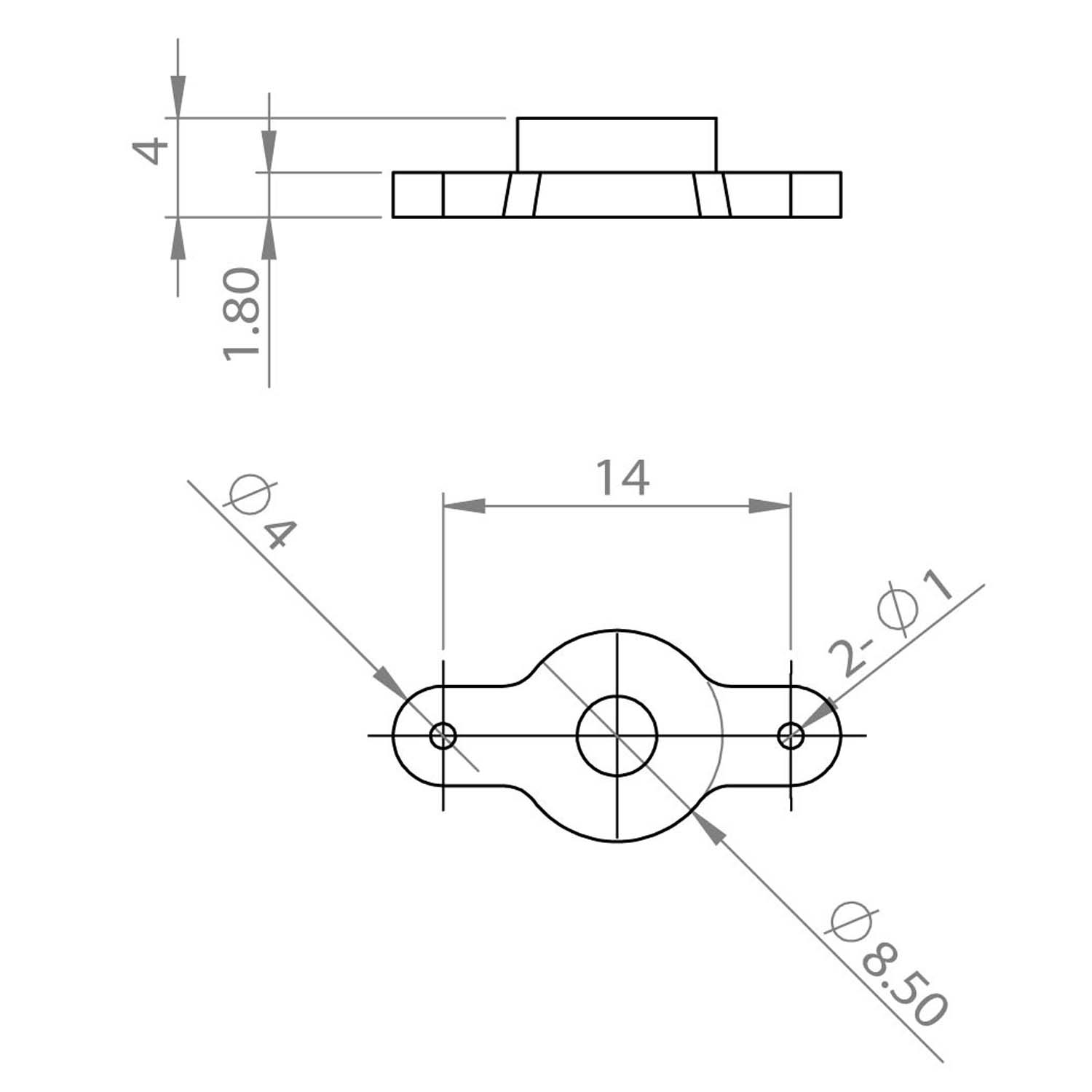Metal Single horn Pack(M3L30)(For HBL8X0, HBL380) - 2