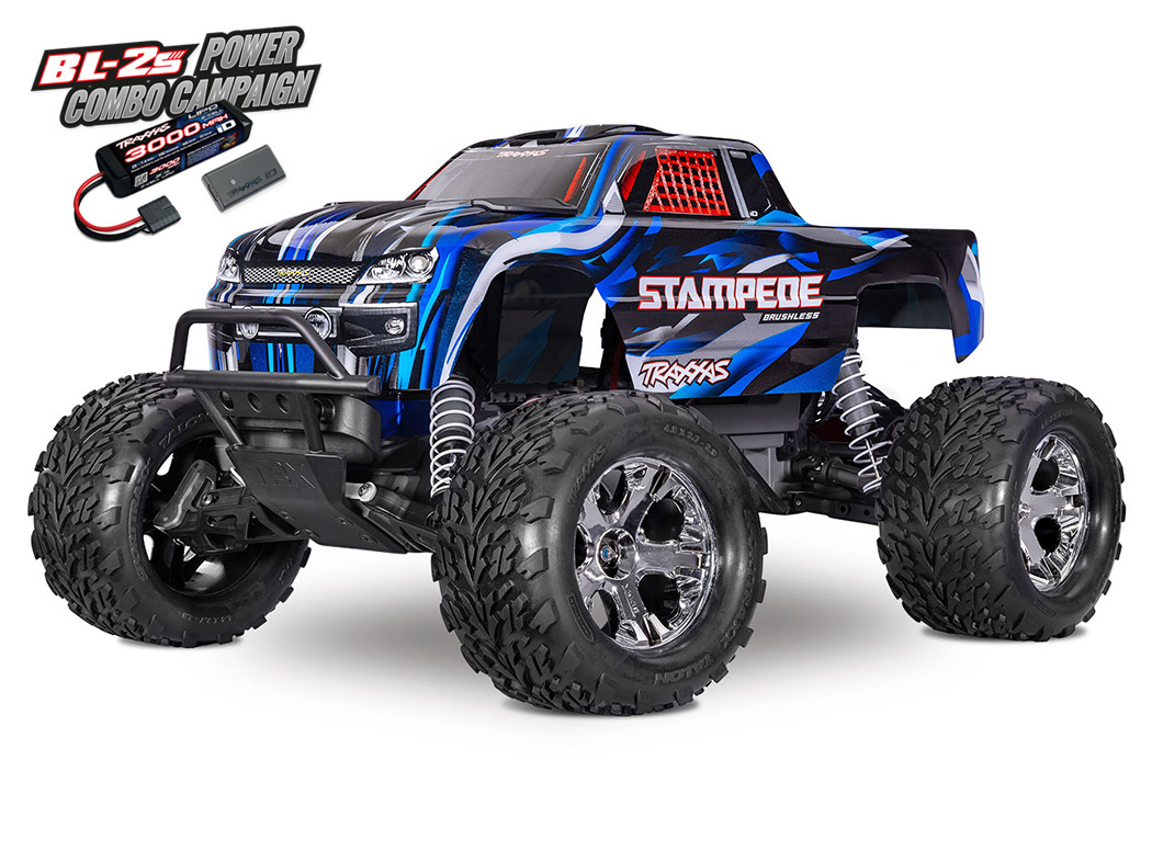 Stampede 2WD 1/10 RTR TQ BL-2s HD Blue