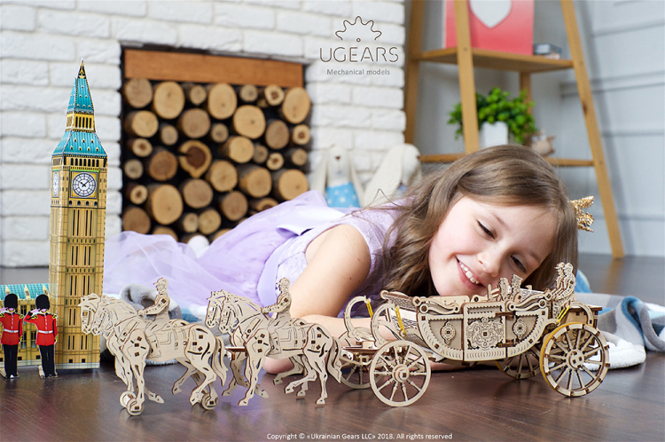 Ugears UG70050 Royal Carriage (Limited Edition) - 7