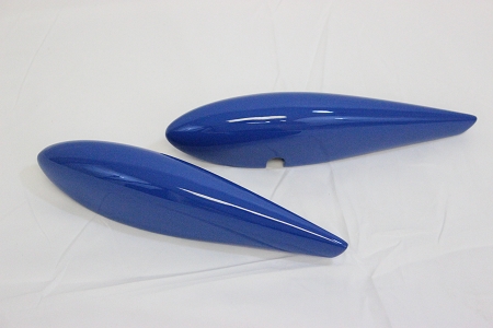 Extreme Flight Laser 74 Yellow/Blue Wheelpants