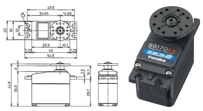 S9170SV Lägt Servo 6.8kg 0.12s HV - 2