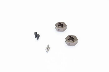 Kyosho UMW523GM CrampWheel Hub Wide 52/ Gun Metal RB5-RB6-RB7-ZX5-ZX6-ZX7-SC-R Kyosho