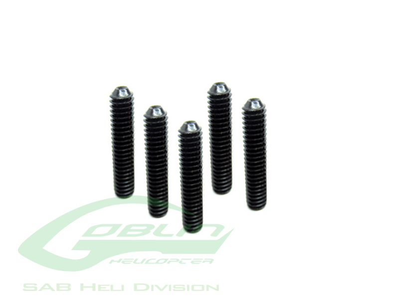 DIN 12.9 Cup Point Set Screws M2,5x15 - Goblin 500/630/700/770 [HC146-S]