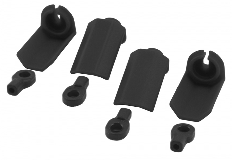 RPM 80402 RPM 80402 Skydd Stötdämparaxel Svart (4) Traxxas Ultra, Big Bore