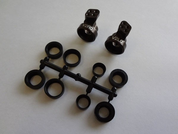 Kyosho UMW704-0 Rear Hub Carrier 0° Alu V2 RB5-RB6-RB7-ZX5-RT5-SC Kyosho