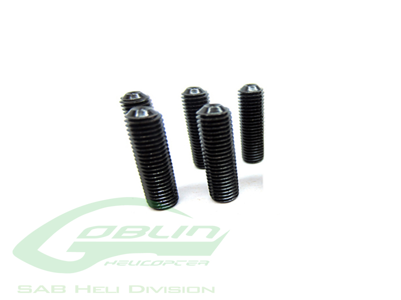 DIN 12.9 Cup Point Set Screws M3x8 (5pcs) - Goblin 500 [HC148-S]