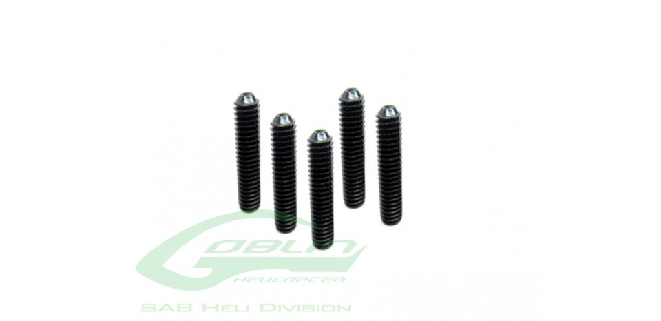 CUP POINT SET SCREW M3X12 - G. BLACK THUNDER