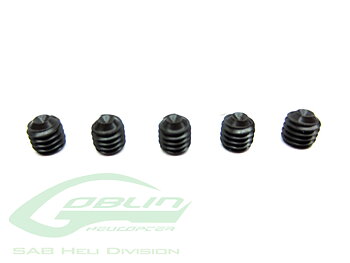 DIN 12.9 Cone Point Set Screws M4x4(5pcs) - Goblin 500/630/700/770 [HC152-S]