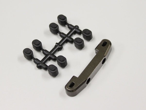 Kyosho UMW707 SUSPENSION HOLDER RB6-RB7 (RR-MID) ALUMINIUM - GUN METAL