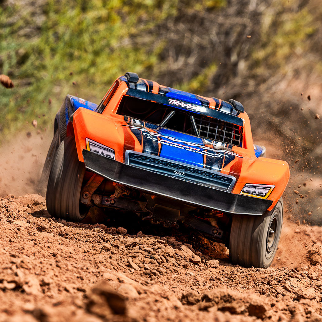 Traxxas Mini Slash 4x4 RTR TQ BL-2s Orange - USB-C Laddare / 2s LiPo - 3