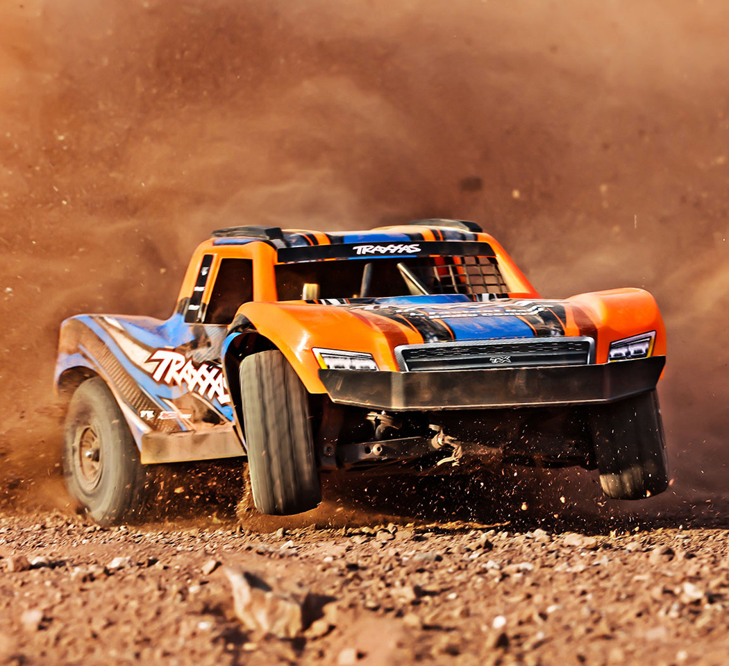 Traxxas Mini Slash 4x4 RTR TQ BL-2s Orange - USB-C Laddare / 2s LiPo - 24