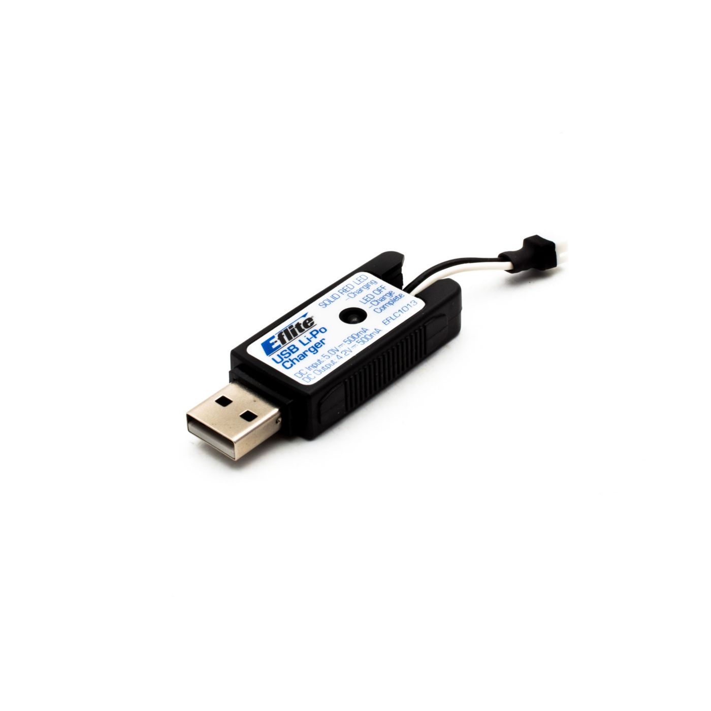 E-Flite 1S USB Li-Po Charger, 500mAh High Current UMX - 2