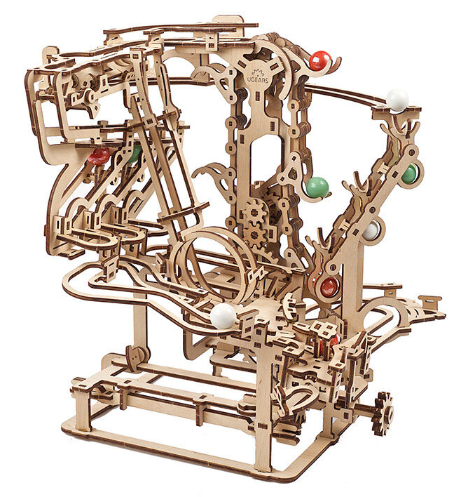 Ugears Marble Run Chain Hoist - 3