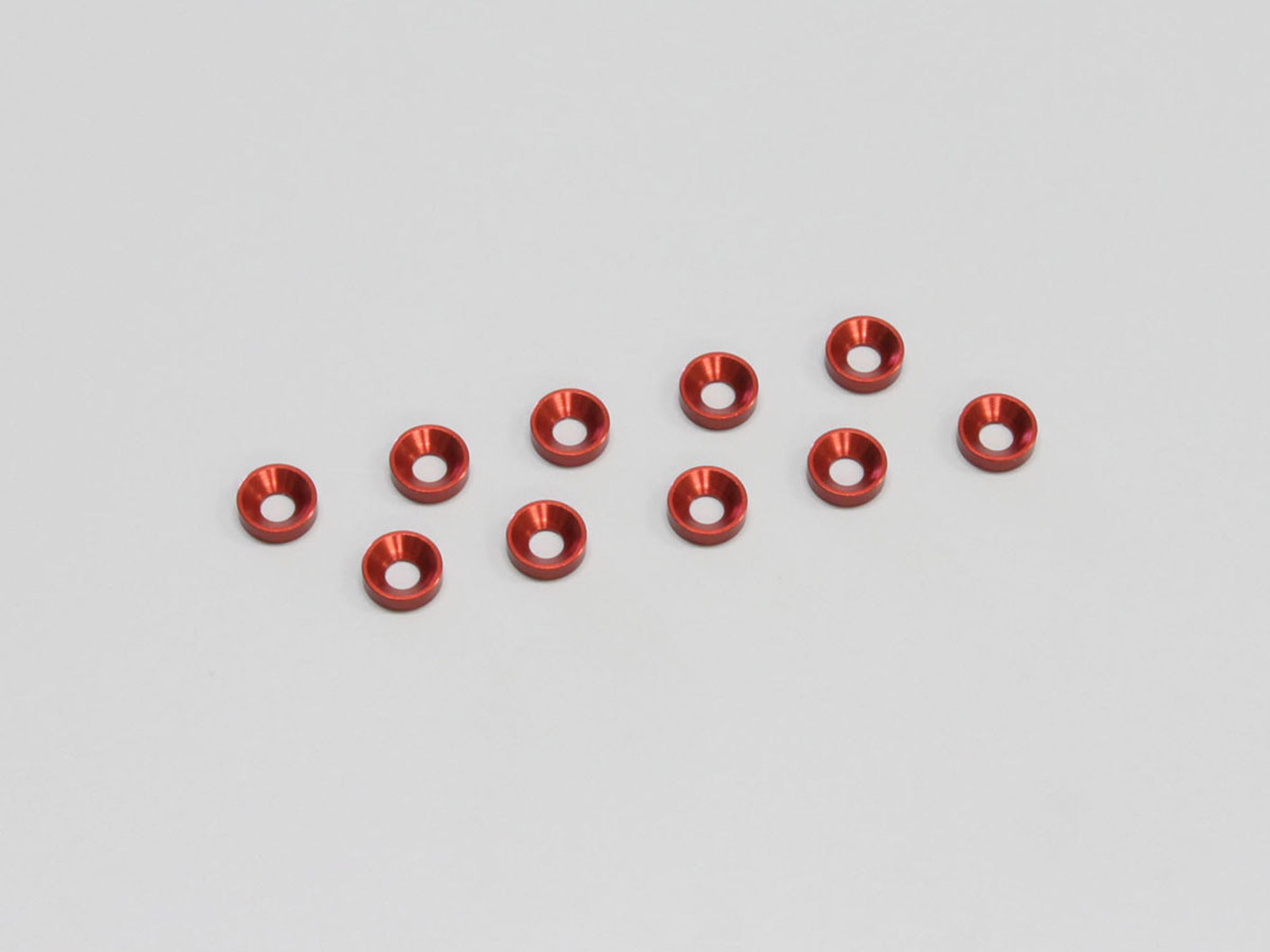 Kyosho W0146R M3 Flat Head Washer (10) Red