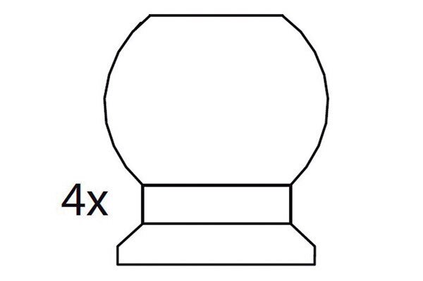 CARSON 500405425 4x Bullhead Streetbreaker CY-Chassis