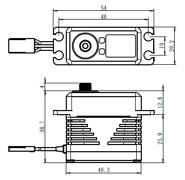 Savöx SAV-SB2292SG SB-2292SG Servo 50Kg 0.055s 8.4V Alu Brushless Ståldrev - 4