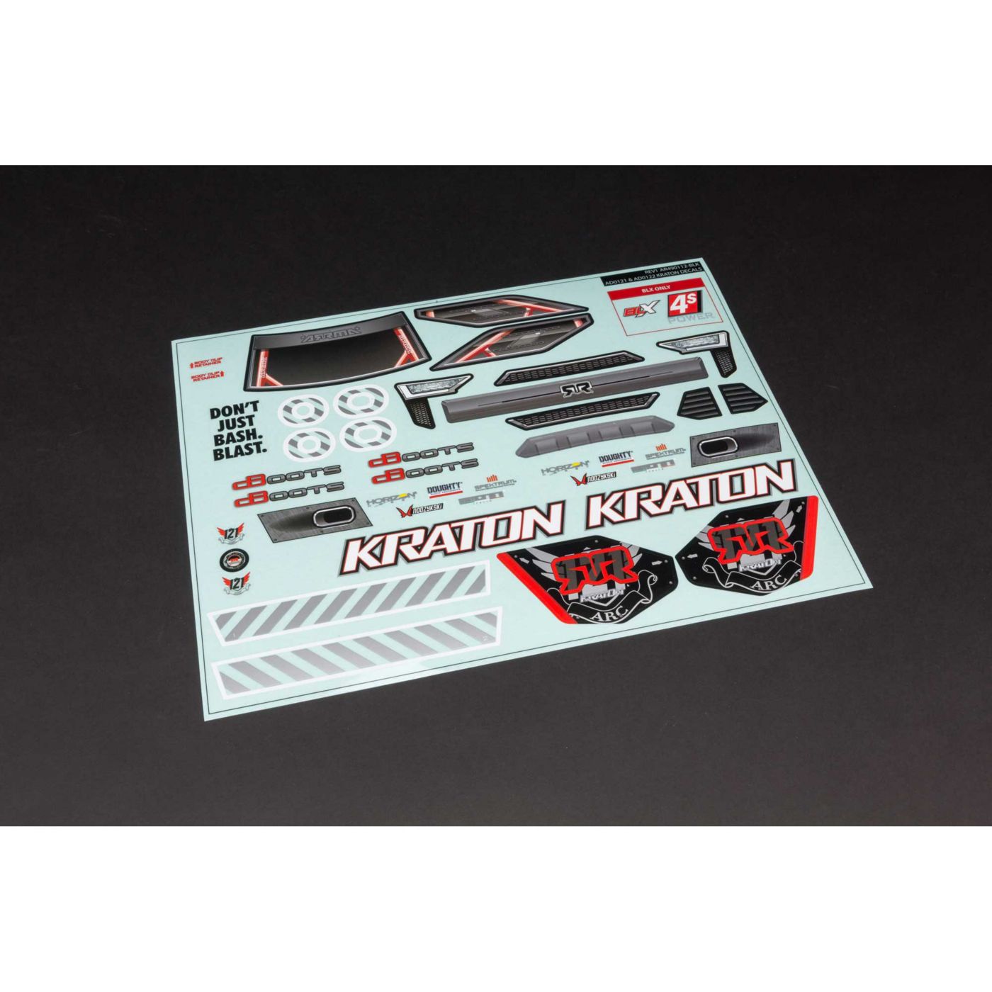 Arrma ARA402213 Kraton 4x4 Clear Body with Decals - 2