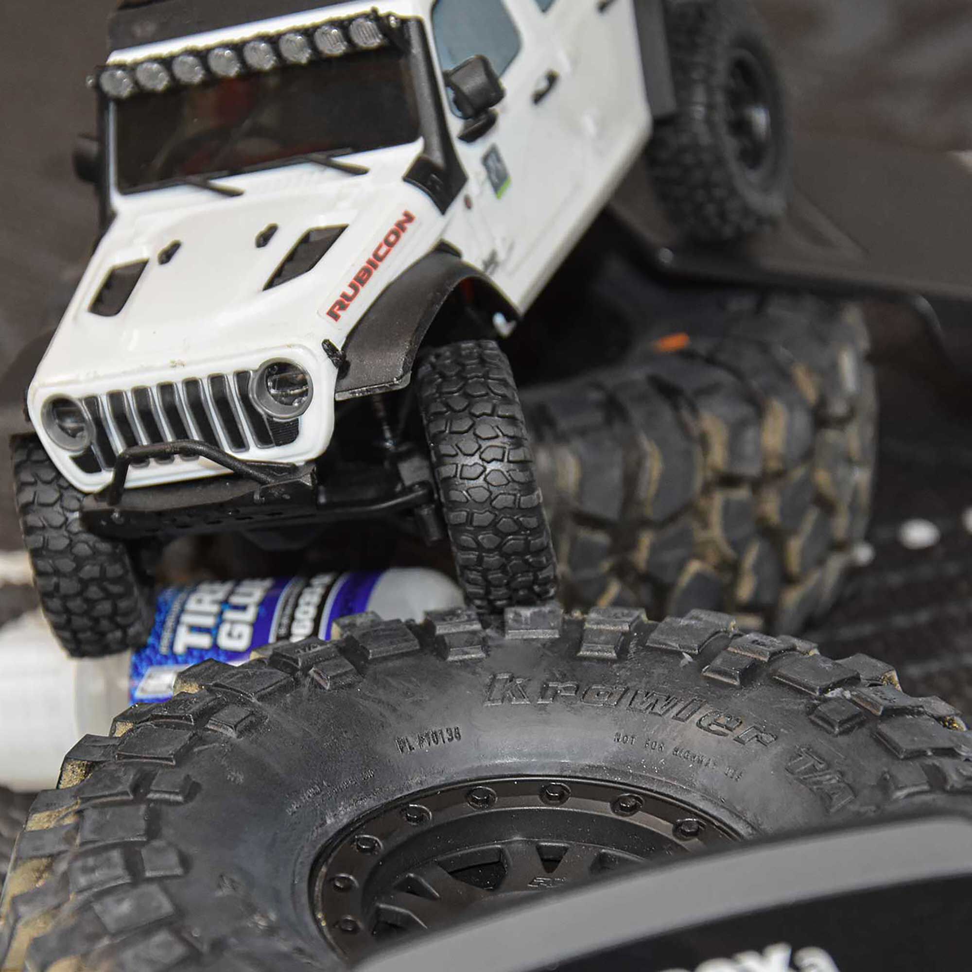 Pro-Line PRO1030610 1/30 BFG Crawler T/A KX, monterade fram/bak, svarta, Icon Nuevo (4 st) för Axial SCX30 - 3