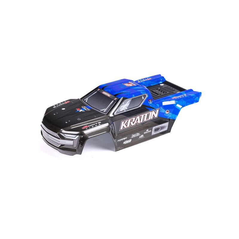 Arrma ARA402329 1/10 Painted Body, Black/Blue: KRATON 4X4 4S BLX