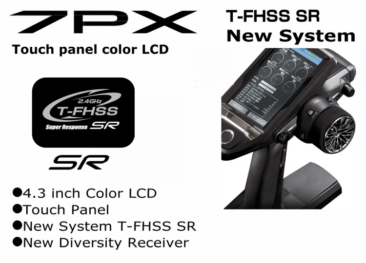 T7PX Wheel Radio - R334SBS - T-FHSS SR - 6
