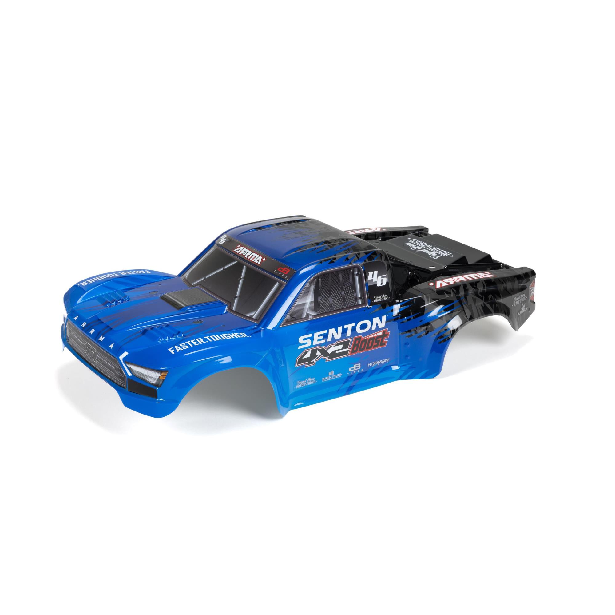 Arrma ARA402346 SENTON 4X2 Painted Decaled Trimmed Body Blu/Blk