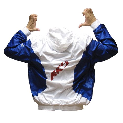 MKS Servo Tech Team Pilot Jacket, Blue and White