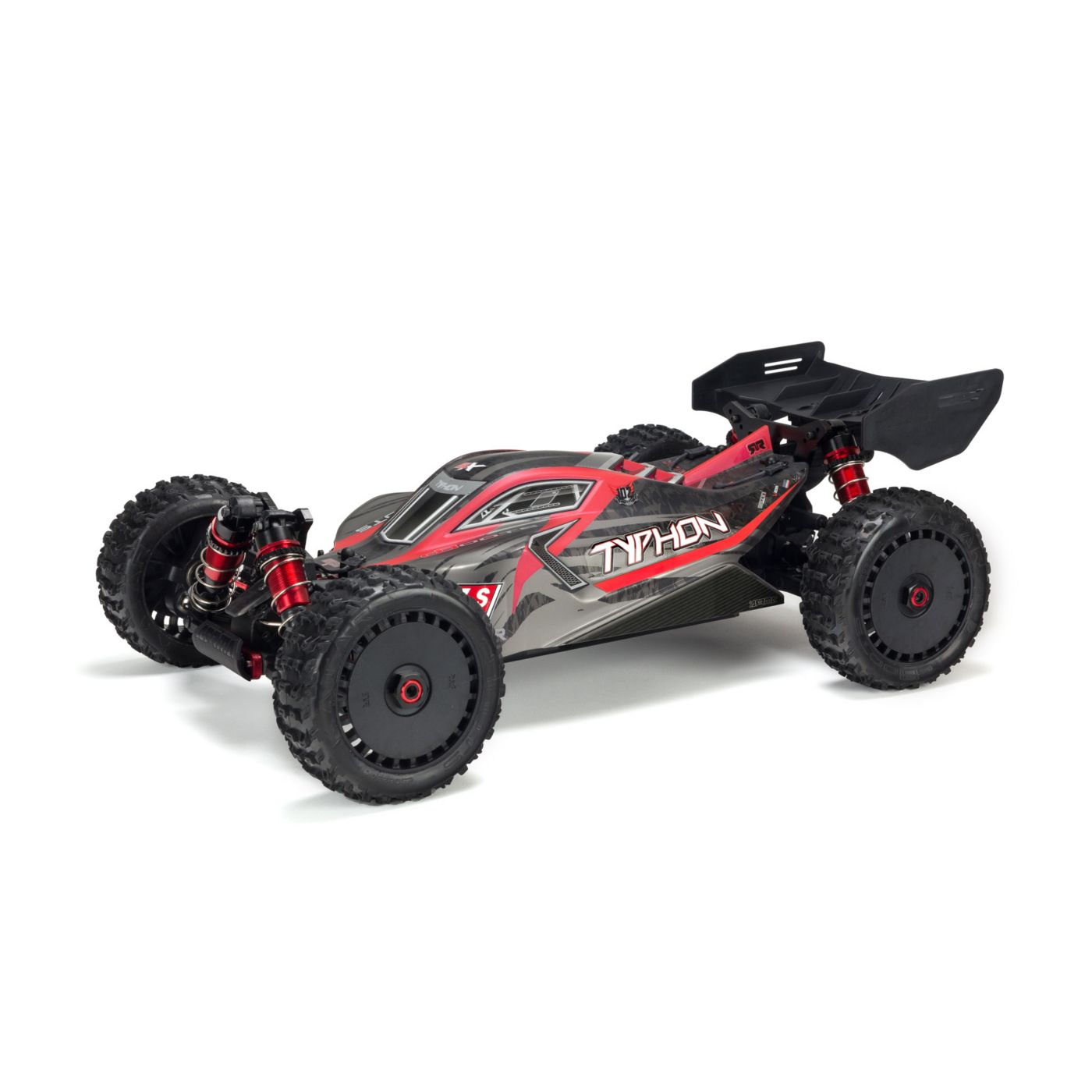 Arrma ARA406120 Body Painted w/Decals Typhon 6S Black/Red
