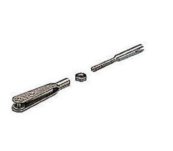 Each 2 nuts, threaded bushing M2, for wire 2mm dia
