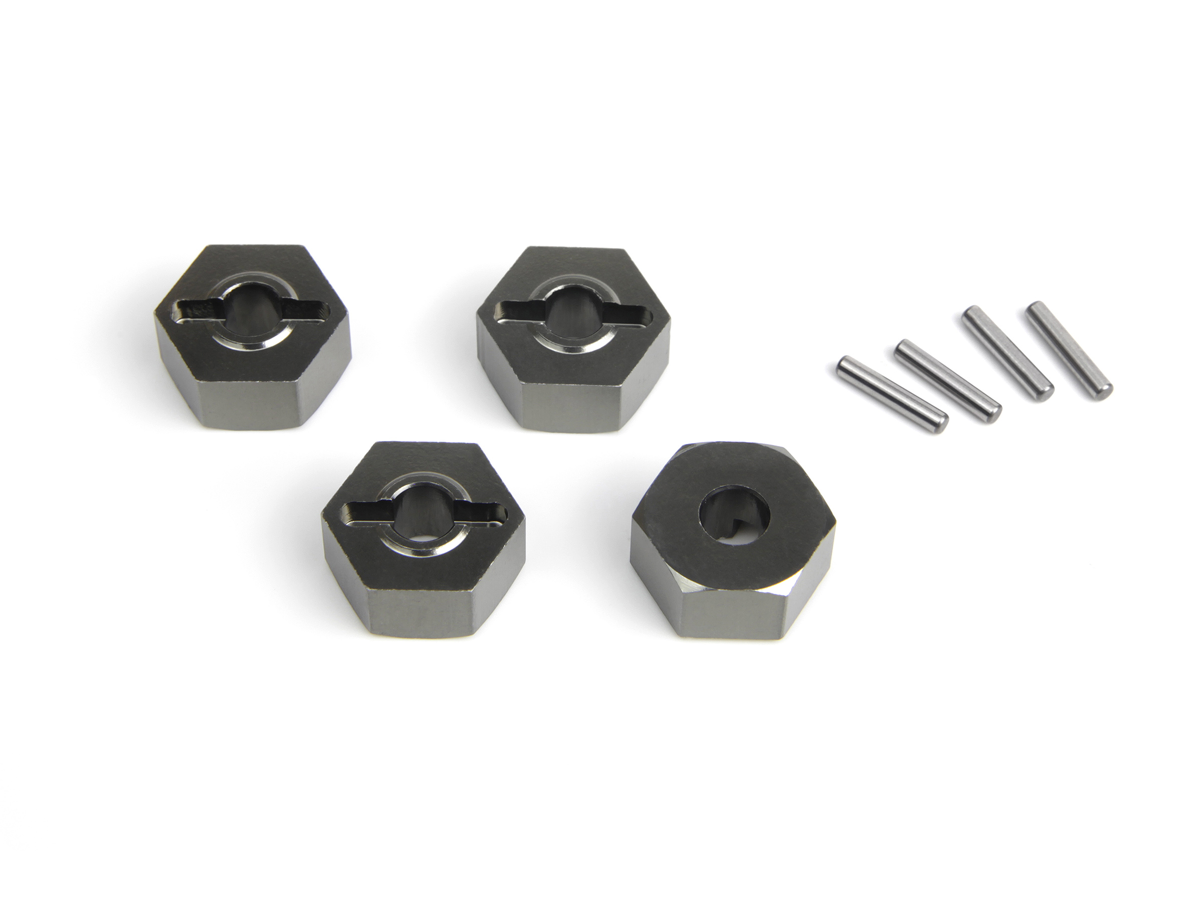 Maverick RC MV150472 Aluminium 14mm Hex Hub Set (Grey/4pcs)