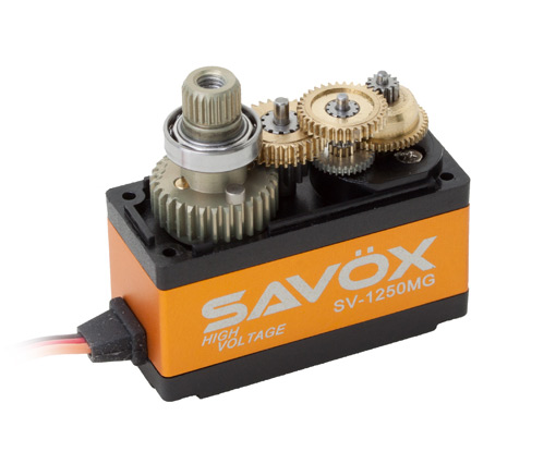 Savöx SAV-SV1250MG SV-1250MG Servo 8Kg 0,095s HV Alu Coreless Metalldrev Mini* - 3