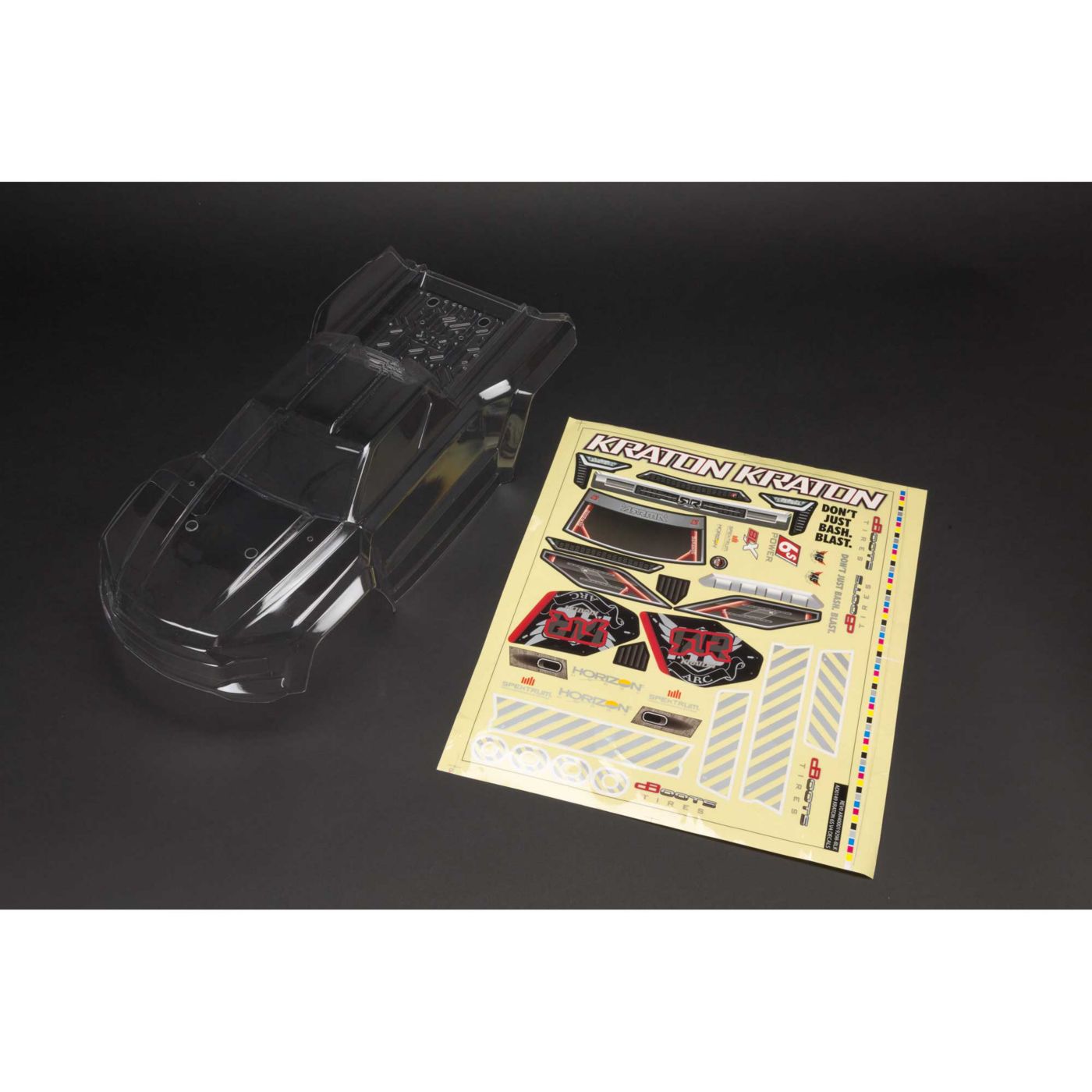Arrma ARA406158 Kraton 6S BLX Clear Bodyshell (inc. Decals)