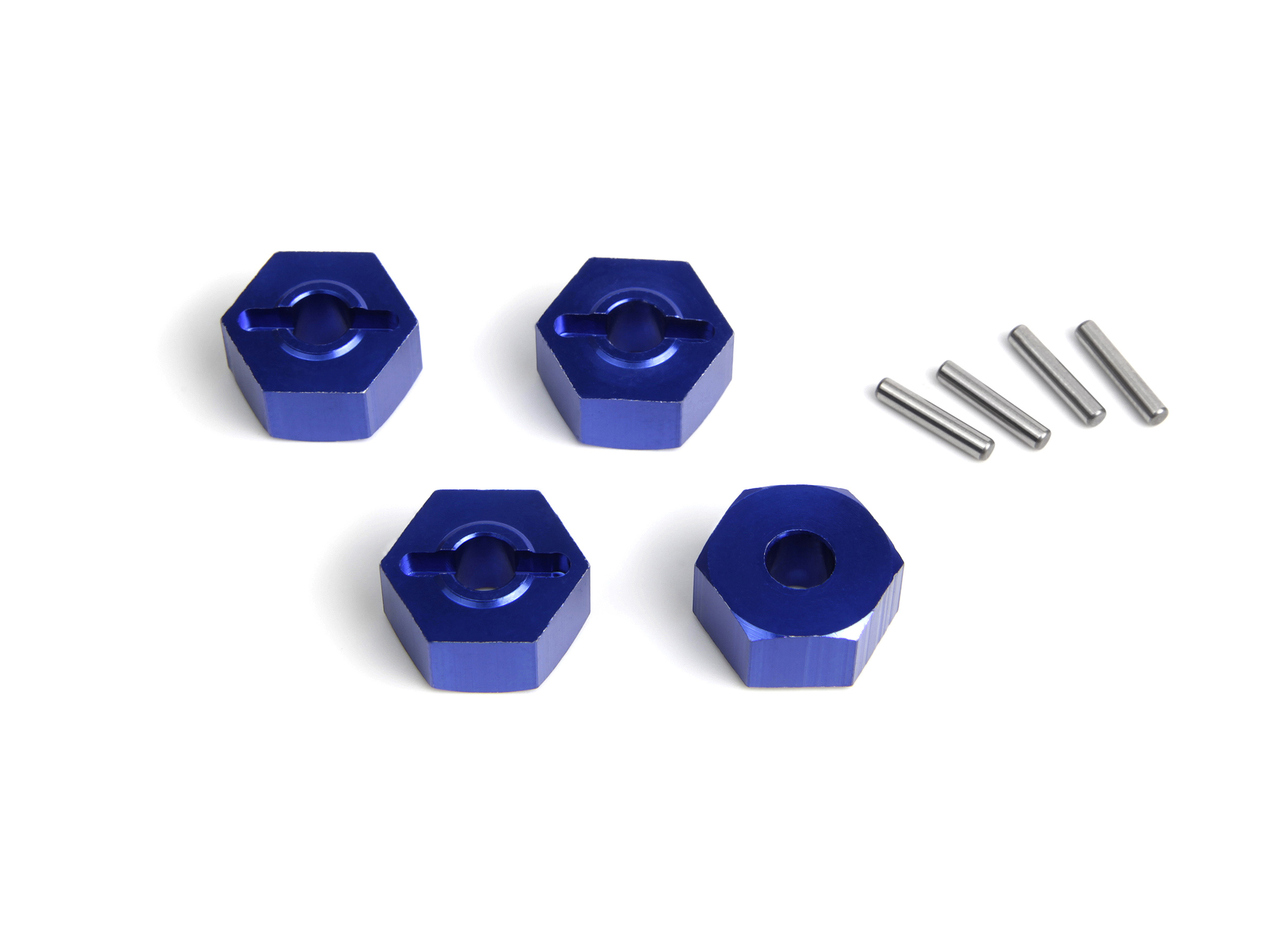 Maverick RC MV150473 Aluminium 14mm Hex Hub Set (Blue/4pcs)