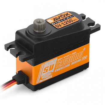 Savöx SAV-SV1250MGPLUS SV-1250MG Plus Servo 8Kg 0,095s HV Alu Coreless Metalldrev Mini