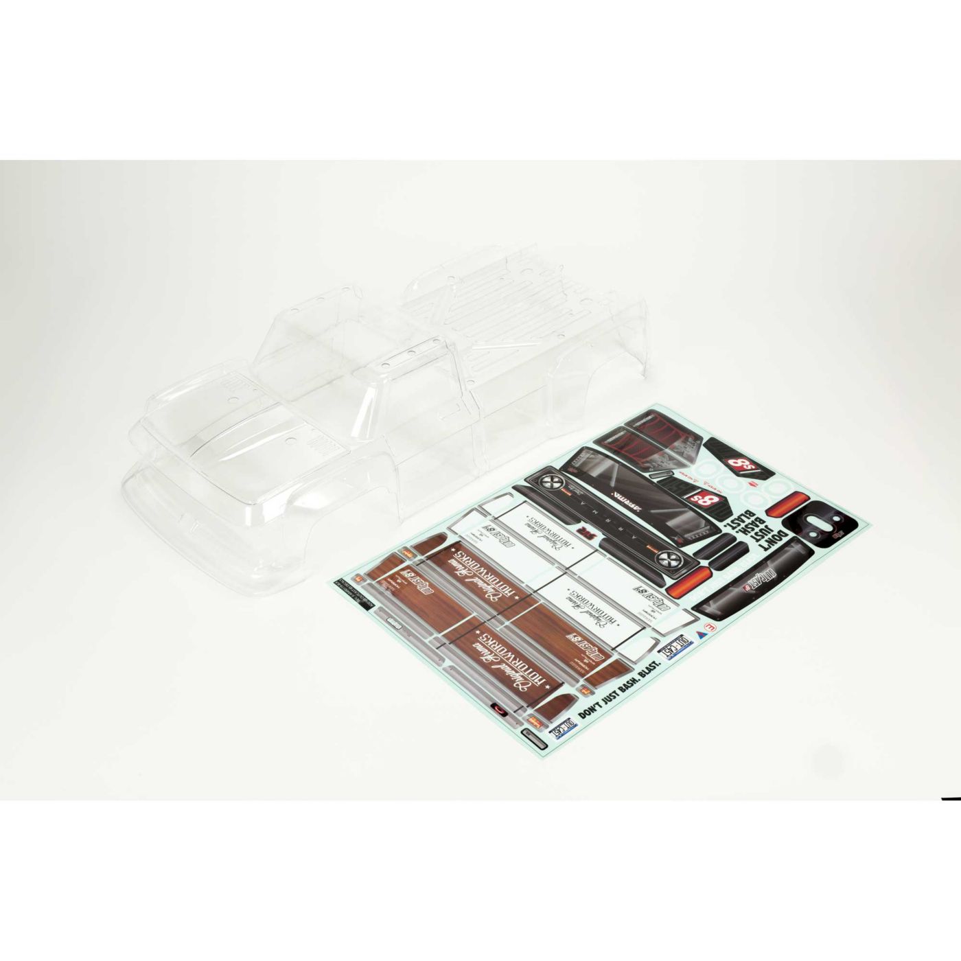 Arrma ARA409006 Outcast 8S Clear Bodyshell (Inc. Decals)