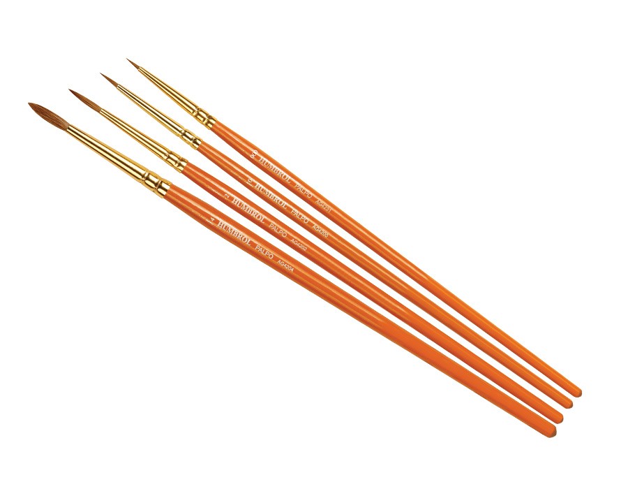 Humbrol AG4250 Penselset Palpo (000/0/2/4) - 2